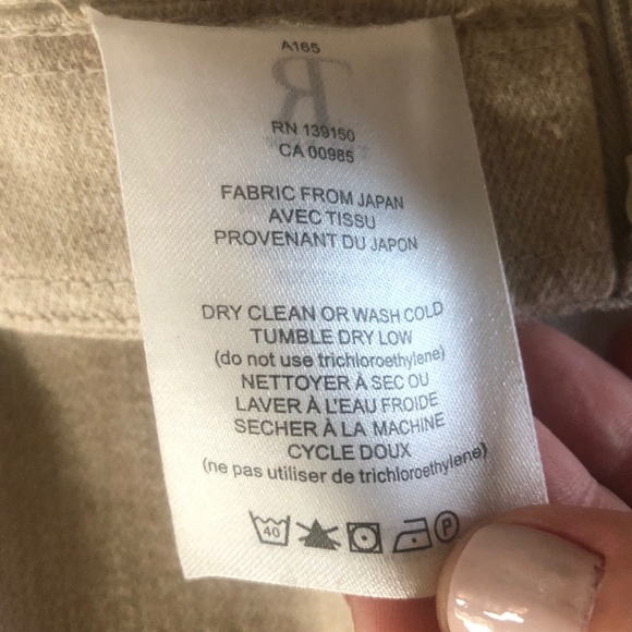 The Row Beige Denim Slim Fit Avied Pants XS $595 - Picture 7 of 7